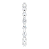 Platinum Marquise Natural Diamond Multi-Shape Shared-Prong Eternity Band – 3.5x1.75 mm Stones - view 4