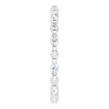 Platinum Marquise Lab-Grown Diamond Multi-Shape Shared-Prong Eternity Band – 3.5x1.75 mm Stones - view 4