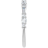 Platinum Round Lab-Grown Diamond Anniversary Band – 1/2 CTW - view 4