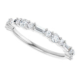 Platinum Round Lab-Grown Diamond Anniversary Band – 1/2 CTW - view 5