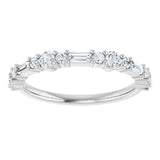 Platinum Round Lab-Grown Diamond Anniversary Band – 1/2 CTW - view 3