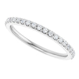 14K Gold Natural Diamond Accented Band – 1/5 CTW - White Gold - view 5