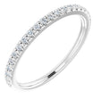 Platinum Natural Diamond Accented Band – 1/5 CTW