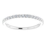 Platinum Natural Diamond Accented Band – 1/5 CTW - view 3