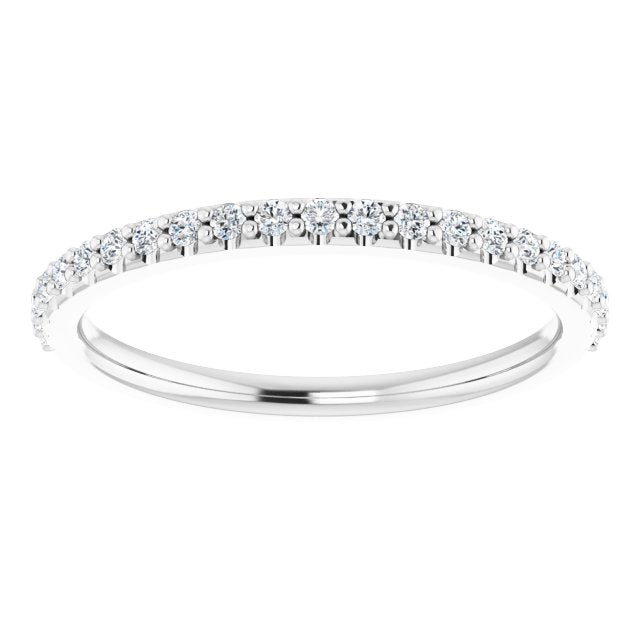 Platinum Natural Diamond Accented Band – 1/5 CTW - view 3