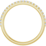 14K Gold Natural Diamond Accented Band – 1/5 CTW - Yellow Gold - view 2