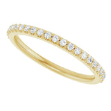 14K Gold Natural Diamond Accented Band – 1/5 CTW - Yellow Gold - view 5