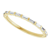 10K Gold Straight Baguette Lab-Grown Diamond Bar Channel-Set Anniversary Band – 1/5–1/2 CTW (Style 123675) - Yellow Gold - view 5