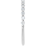 10K Gold Round Natural Diamond Bar Channel-Set Anniversary Band – 1/5–5/8 CTW (Style 123675) - White Gold - view 4