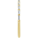 10K Gold Straight Baguette Lab-Grown Diamond Bar Channel-Set Anniversary Band – 1/5–1/2 CTW (Style 123675) - Yellow Gold - view 4