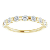 10K Gold Round Lab-Grown Diamond Bar Channel-Set Anniversary Band – 1/5–5/8 CTW (Style 123675) - Yellow Gold - view 3