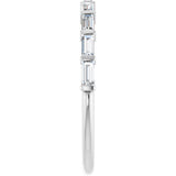 10K Gold Straight Baguette Lab-Grown Diamond Bar Channel-Set Anniversary Band – 1/5–1/2 CTW (Style 123675) - White Gold - view 4