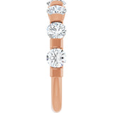 10K Gold Round Lab-Grown Diamond Bar Channel-Set Anniversary Band – 1 5/8 CTW (Style 123675) - Rose Gold - view 4