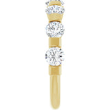 10K Gold Round Lab-Grown Diamond Bar Channel-Set Anniversary Band – 1 5/8 CTW (Style 123675) - Yellow Gold - view 4