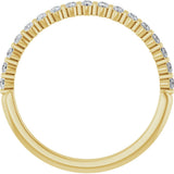 10K Gold Round Lab-Grown Diamond Bar Channel-Set Anniversary Band – 1/5–5/8 CTW (Style 123675) - Yellow Gold - view 2
