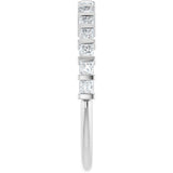 Platinum Square Lab-Grown Diamond Bar Channel-Set Anniversary Band – 1/3–1 1/2 CTW - view 4