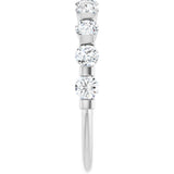 Platinum Round Lab-Grown Diamond Bar Channel-Set Anniversary Band – 1/4–3/4 CTW - view 4