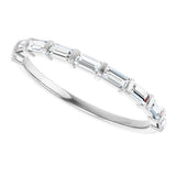 10K Gold Straight Baguette Lab-Grown Diamond Bar Channel-Set Anniversary Band – 1/5–1/2 CTW (Style 123675) - White Gold - view 5