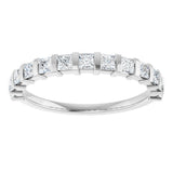 Platinum Square Lab-Grown Diamond Bar Channel-Set Anniversary Band – 1/3–1 1/2 CTW - view 3