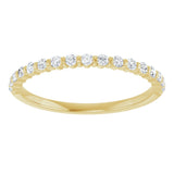 10K Gold Round Natural Diamond Bar Channel-Set Anniversary Band – 1/5–5/8 CTW (Style 123675) - Yellow Gold - view 3