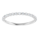 Platinum Round Lab-Grown Diamond Bar Channel-Set Anniversary Band – 1/4–3/4 CTW - view 3