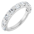 Platinum Asscher Lab-Grown Diamond Bar Channel-Set Anniversary Band – 5/8–1 3/8 CTW