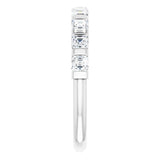 Platinum Asscher Lab-Grown Diamond Bar Channel-Set Anniversary Band – 5/8–1 3/8 CTW - view 4