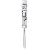 Platinum Straight Baguette Natural Diamond Bar Channel-Set Anniversary Band – 1/5–3/4 CTW - view 4