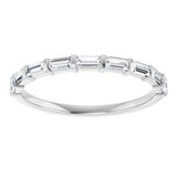 Platinum Straight Baguette Lab-Grown Diamond Bar Channel-Set Anniversary Band – 1/5–3/4 CTW - view 3