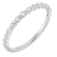 Platinum Round Lab-Grown Diamond Bar Channel-Set Anniversary Band – 1/4–3/4 CTW