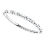 10K Gold Straight Baguette Lab-Grown Diamond Bar Channel-Set Anniversary Band – 1/5–1/2 CTW (Style 123675) - White Gold - view 5
