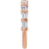 10K Gold Straight Baguette Natural Diamond Bar Channel-Set Anniversary Band – 3/4–1 CTW (Style 123675) - Rose Gold - view 4