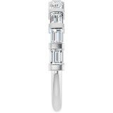 Platinum Straight Baguette Lab-Grown Diamond Bar Channel-Set Anniversary Band – 1/5–3/4 CTW - view 4