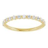 10K Gold Round Natural Diamond Bar Channel-Set Anniversary Band – 1/5–5/8 CTW (Style 123675) - Yellow Gold - view 3