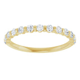 10K Gold Round Lab-Grown Diamond Bar Channel-Set Anniversary Band – 1/5–5/8 CTW (Style 123675) - Yellow Gold - view 3