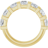 10K Gold Square Natural Diamond Bar Channel-Set Anniversary Band – 1 3/8–2 3/4 CTW (Style 123675) - Yellow Gold - view 2