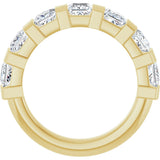 10K Gold Square Lab-Grown Diamond Bar Channel-Set Anniversary Band – 1 1/3–2 3/4 CTW (Style 123675) - Yellow Gold - view 2
