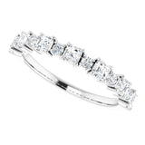 Platinum Asscher Natural Diamond Anniversary Band – 1/2–1 1/3 CTW - view 5