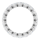 Platinum Round Natural Diamond Eternity Band – 2.8 mm Stones - view 2