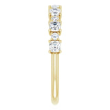 14K Gold Asscher Natural Diamond Anniversary Band – 1/2–1 1/3 CTW - Yellow Gold - view 4