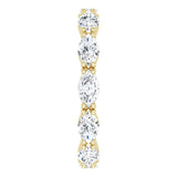 14K Gold Marquise Lab-Grown Diamond Eternity Band – 4.5x2.5 mm Stones - Yellow Gold - view 4