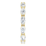 14K Gold Marquise Lab-Grown Diamond Eternity Band – 4.3x2.25 mm Stones - Yellow Gold - view 4