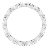 Platinum Marquise Lab-Grown Diamond Eternity Band – 4.3x2.25 mm Stones - view 2