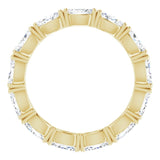 14K Gold Marquise Lab-Grown Diamond Eternity Band – 4.5x2.5 mm Stones - Yellow Gold - view 2