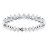 Platinum Round Lab-Grown Diamond Eternity Band – 1.7 mm Stones - view 3