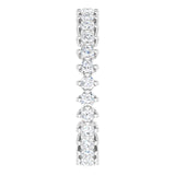 Platinum Round Lab-Grown Diamond Eternity Band – 1.7 mm Stones - view 4