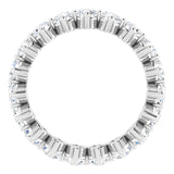 Platinum Round Lab-Grown Diamond Eternity Band – 3 mm Stones - view 2
