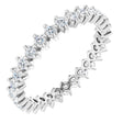 Platinum Round Lab-Grown Diamond Eternity Band – 1.7 mm Stones