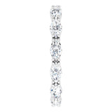 14K Gold Marquise Lab-Grown Diamond Eternity Band – 4.3x2.25 mm Stones - White Gold - view 4