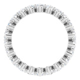 Platinum Round Lab-Grown Diamond Eternity Band – 2.5 mm Stones - view 2